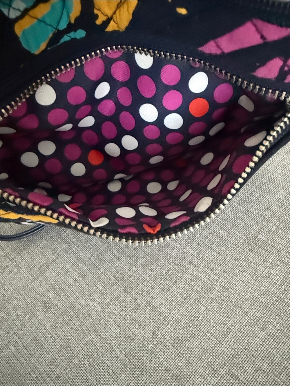 Vera Bradley navy Quilted Crossbody with Bright Floral Splash - Picture 5 of 8